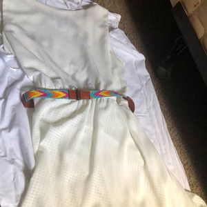 Cream white dress